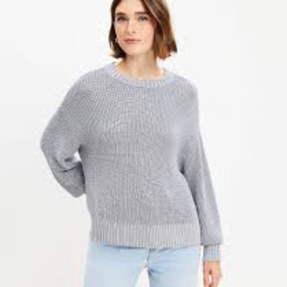 NWT LOFT Silver Shimmer Sweater